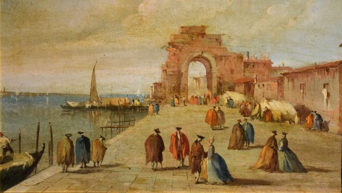 Venetian Capriccio, Late 19th century - Paintings & Drawings Style Napoléon III